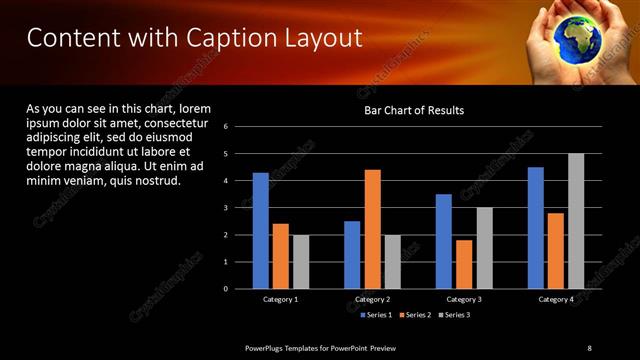 Content with Caption presentation slide layout