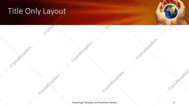 Title Only presentation slide layout