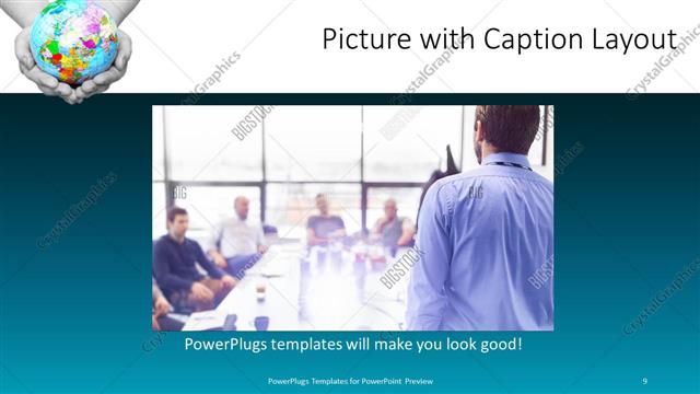 Picture with Caption presentation slide layout