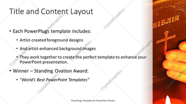 Title and Content presentation slide layout