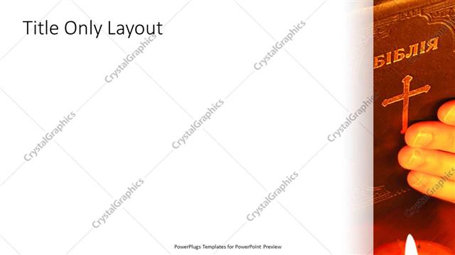 Title Only presentation slide layout