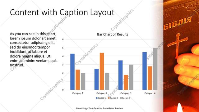 Content with Caption presentation slide layout