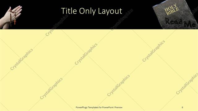Title Only presentation slide layout