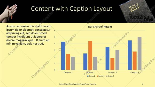 Content with Caption presentation slide layout