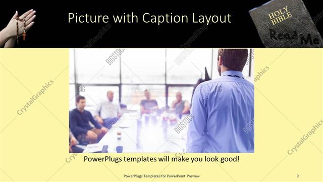 Picture with Caption presentation slide layout