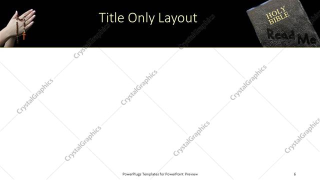 Title Only presentation slide layout