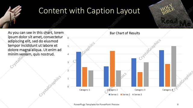 Content with Caption presentation slide layout