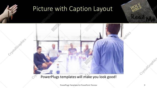 Picture with Caption presentation slide layout