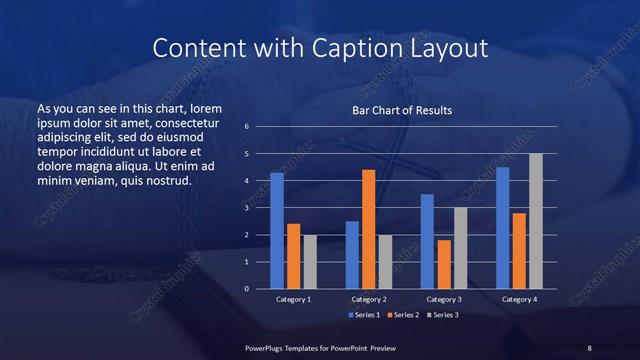 Content with Caption presentation slide layout