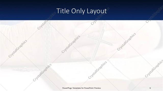 Title Only presentation slide layout