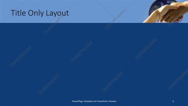 Title Only presentation slide layout