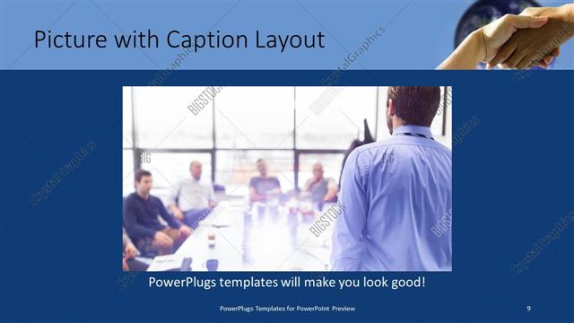 Picture with Caption presentation slide layout