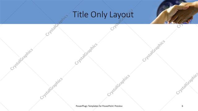 Title Only presentation slide layout