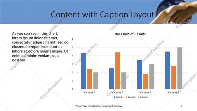 Content with Caption presentation slide layout