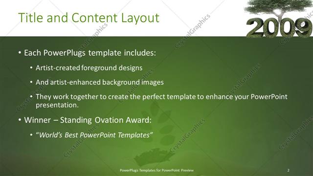 Title and Content presentation slide layout