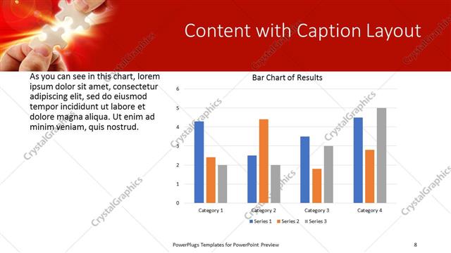 Content with Caption presentation slide layout
