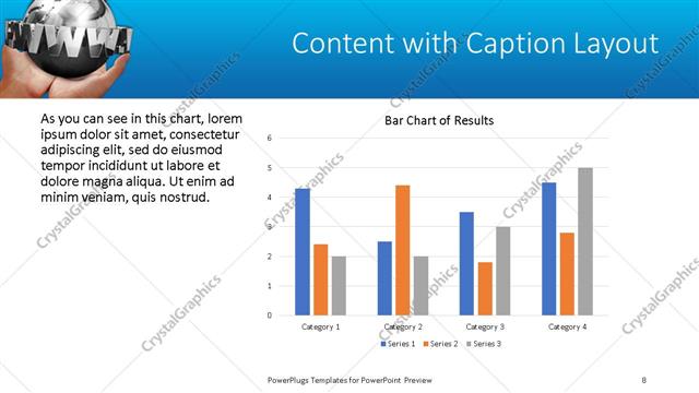 Content with Caption presentation slide layout