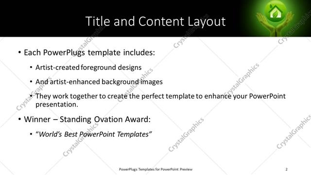 Title and Content presentation slide layout