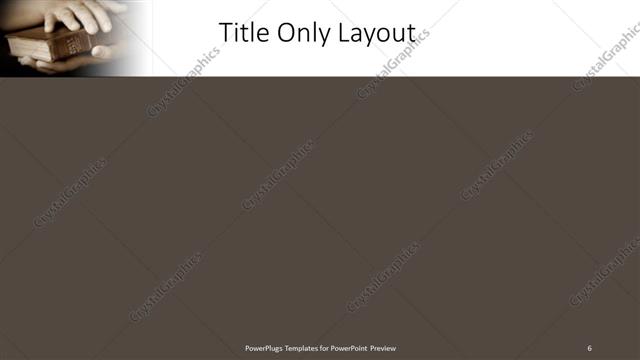 Title Only presentation slide layout