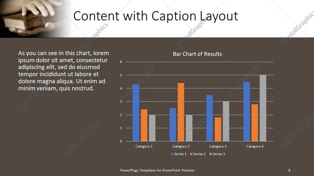 Content with Caption presentation slide layout
