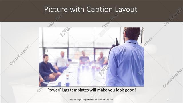 Picture with Caption presentation slide layout