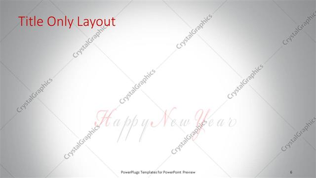 Title Only presentation slide layout