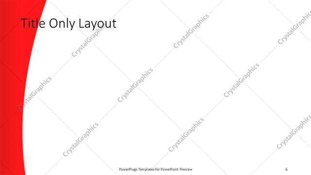 Title Only presentation slide layout