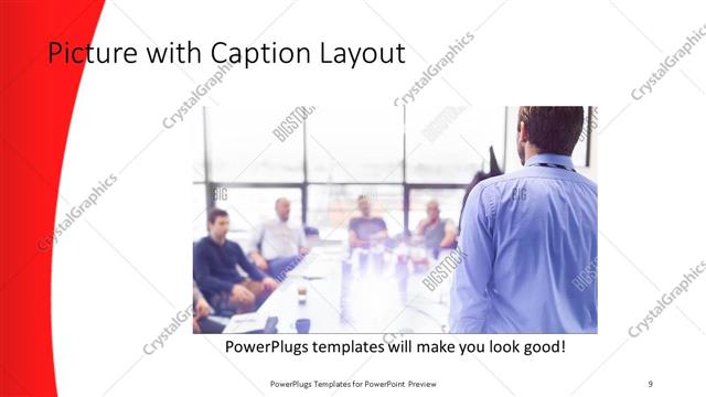 Picture with Caption presentation slide layout