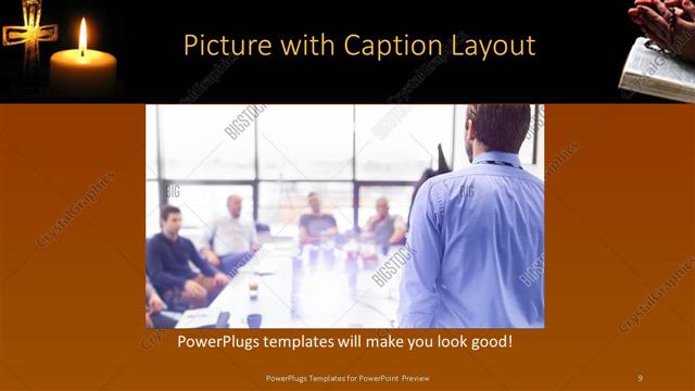 Picture with Caption presentation slide layout