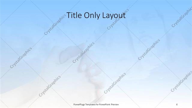 Title Only presentation slide layout