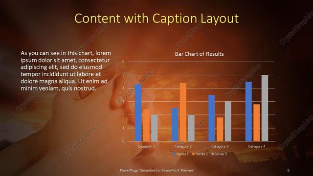 Content with Caption presentation slide layout