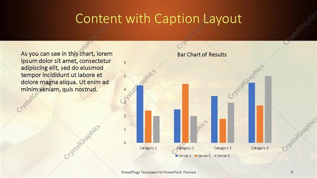 Content with Caption presentation slide layout