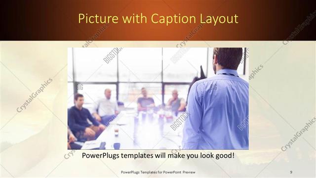 Picture with Caption presentation slide layout