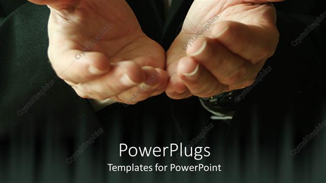  Presentation with pair - A pair of hands together asking for help