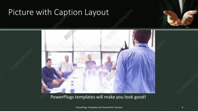 Picture with Caption presentation slide layout