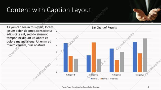 Content with Caption presentation slide layout