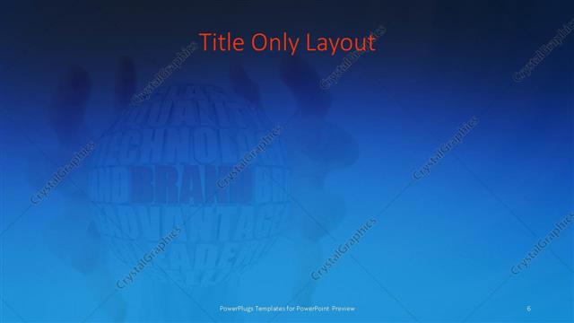 Title Only presentation slide layout