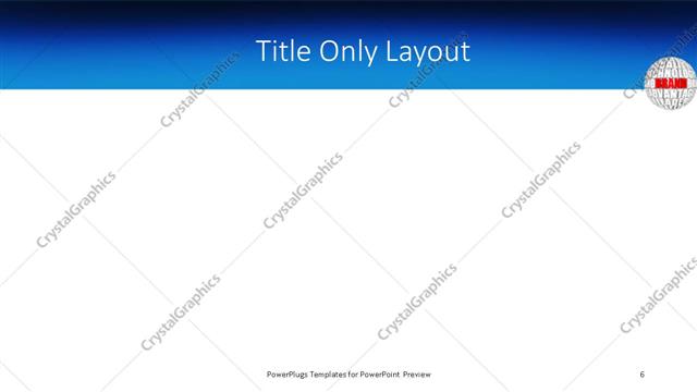 Title Only presentation slide layout