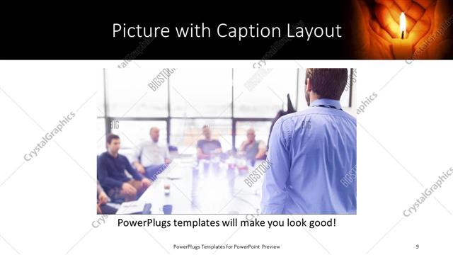 Picture with Caption presentation slide layout