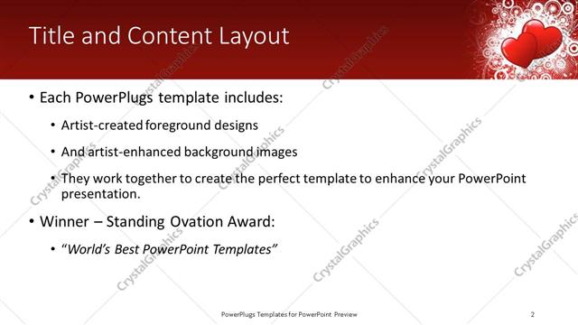 Title and Content presentation slide layout