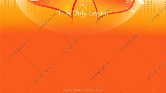 Title Only presentation slide layout