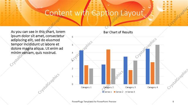 Content with Caption presentation slide layout