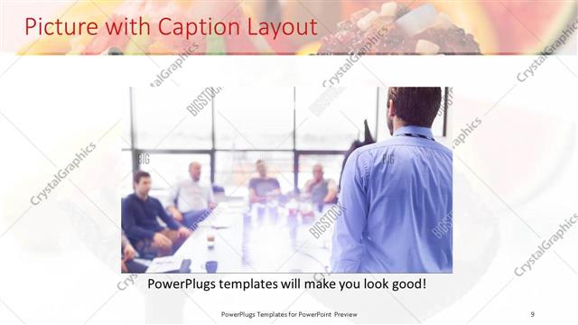 Picture with Caption presentation slide layout