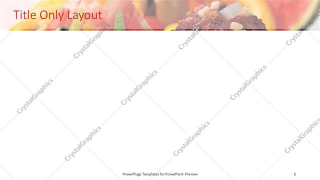 Title Only presentation slide layout