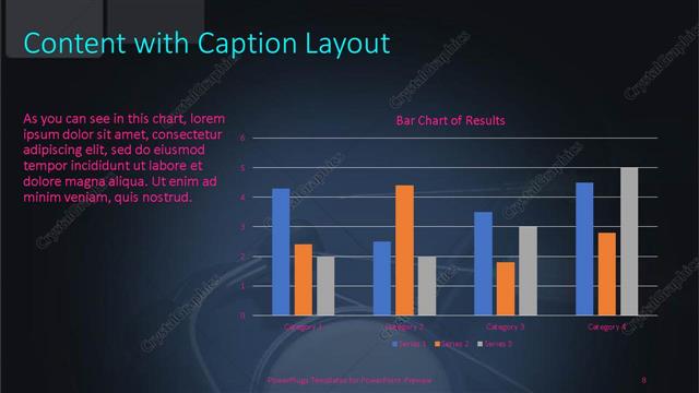 Content with Caption presentation slide layout