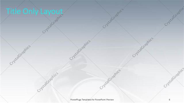 Title Only presentation slide layout