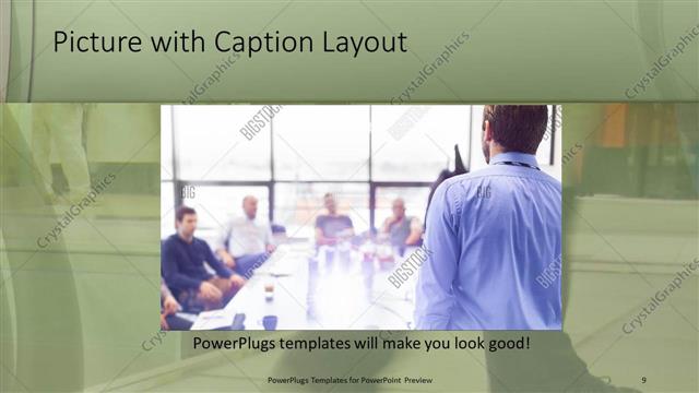 Picture with Caption presentation slide layout