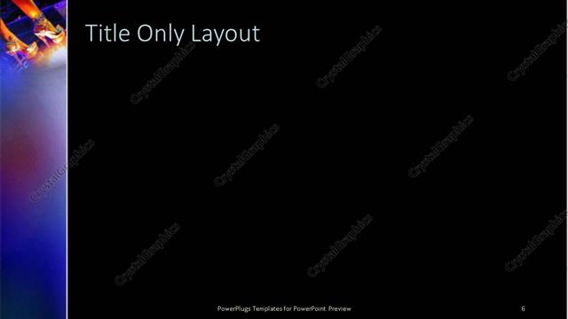 Title Only presentation slide layout