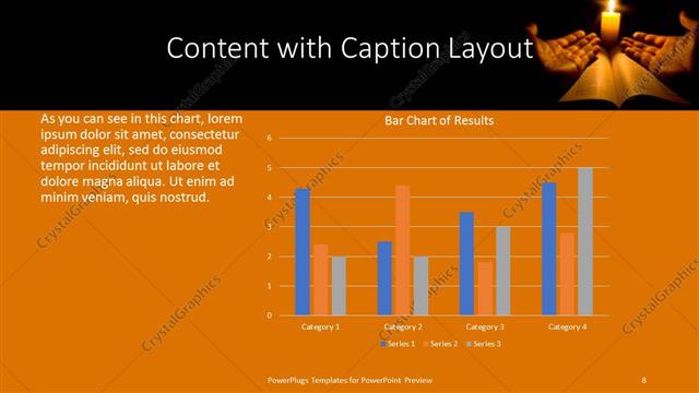 Content with Caption presentation slide layout