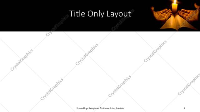 Title Only presentation slide layout